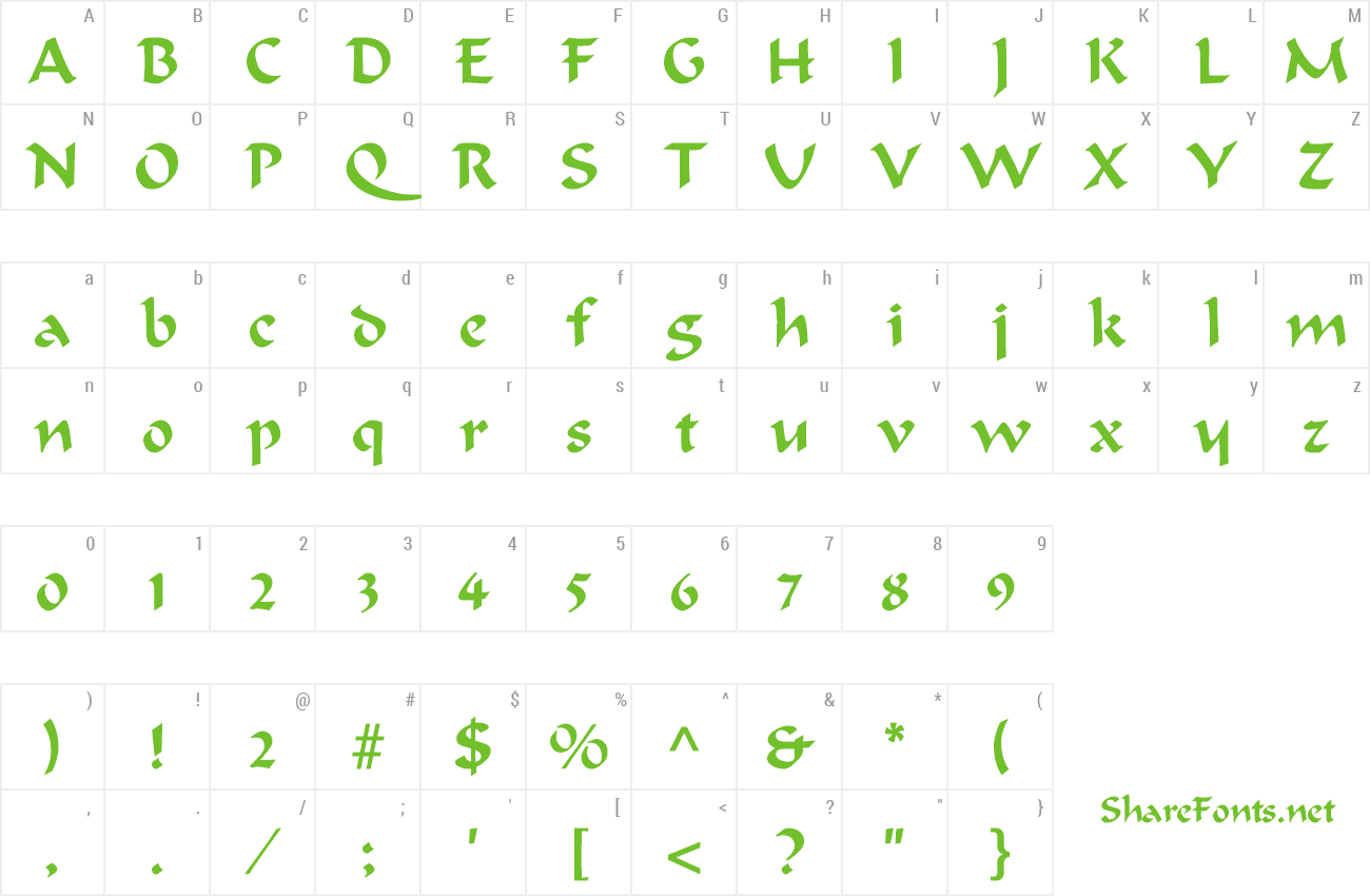 Font Calligrapher preview